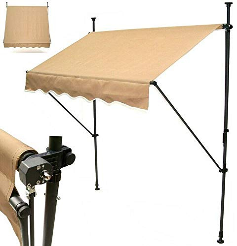 D&L Markise Klemmmarkise 300cm Balkonmarkise Sonnenschutz Sonnen Segel 56019 Dach