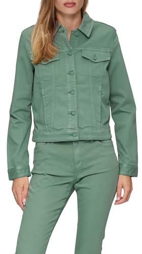 s.Oliver 2147799 Veste en Jean, Bleu pétrole 65Z8, 40 Femme