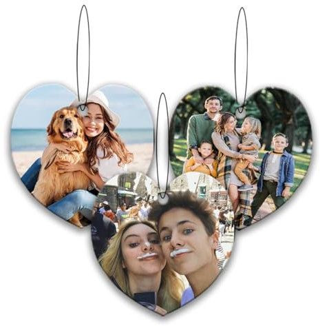 Personalised Car Air Freshener with Picture,Custom Air Freshener for Car Wardrobes,Bathroom,Bedroom,Personalized Gift for Valentine’s Day Mother's Day Father's Day