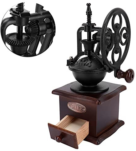 Macinacaffè Manuale per Uso Domestico, macinacaffè a Manovella, Stile Vintage
