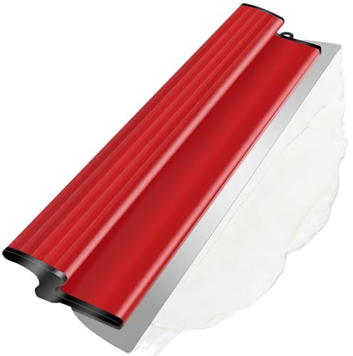 NICEWAT 16Inch/40CM Flächenspachtel, 0.3mm Edelstahlklinge Spachtel Werkzeug, Spachtel Werkzeug mit Ergonomischem Z-Griff, Glättspachtel für große Arbeitsbereich Wand Dekoration Bau Werkzeug