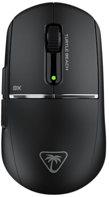 Turtle Beach Burst II Pro Noir Souris de Gaming Esport sans Fil avec Ultra-légère avec 57 g, 150 Heures d'autonomie de la Batterie, capteur Optique 30K DPI et 8 entrées programmables pour PC