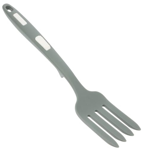 DIYEAH Tenedor de Silicona Multifunción para Cocinar Resistente al Calor Antiadherente Herramienta de Cocina para Espaguetis y Pasta Utensilio Ligero y Seguro para y Servir