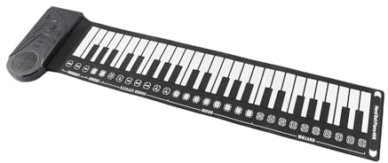 Prevessel Bärbar Silikon Flexibel Roll-up Klaviatur med Högtalare 49 Tangenter 16 Toner 10 Rytmer för Musiker Som Reser - AA Batteridriven