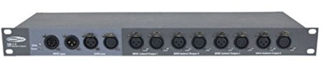 Showtec DB-1-4, 4 Kanal DMX Booster, 3 & 5 Pol XLR In/Out Splitter