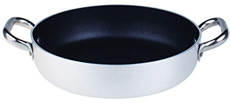 Pentole Agnelli ALSA110S36 Tegame con Maniglie, Alluminio, 36 cm