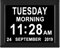 [8 Alarm Options] Extra Large Day Date Month Clock for Elderly-Digital Calendar Day Dementia Clocks for Seniors with Level 1-10 Auto Dimmable Memory Loss Clock