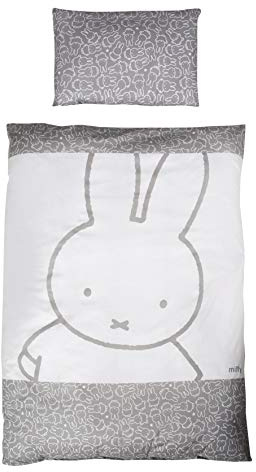 ROBA - Biancheria da letto reversibile miffy®, 2 pezzi, biancheria da letto per bambini 100 x 135 cm, 100% cotone