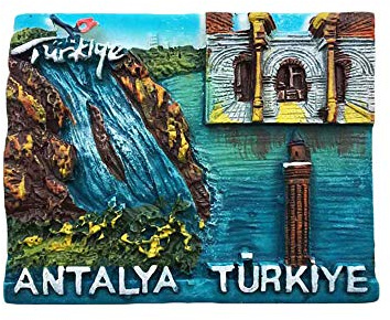 3D Antalya Türkei Kühlschrank Kühlschrankmagnet Tourist Souvenirs Handmade Harz Handwerk Magnetische Aufkleber Home Küche Dekoration Reise Geschenk