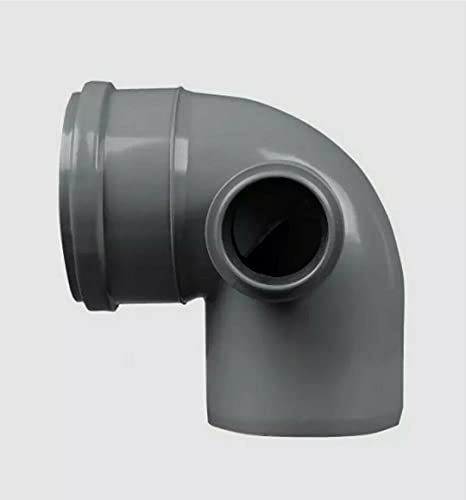 110 mm Soil Pipe Elbow Bend 90° Socket, 50 mm Right Side Inlet PVC Fitting