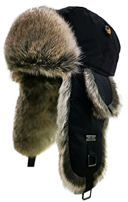 Alkaidstar Unisex Fliegermütze Rib Bomber Aviator Pilot Hat Faux Fellmütze Winter Russische Mütze Herren Bomber Hut Fliegermütze Erwachsenen Wintermütze Ohrenschützer