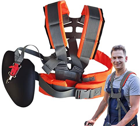 xiaonu Trimmer Schultergurt Tragegurt Schulterriemen Für Motorsense Nylon-Schultergurt, Doppelter Schultergurt | Weicher, Verstellbarer, Gepolsterter Gürtel Für Damen Und Herren