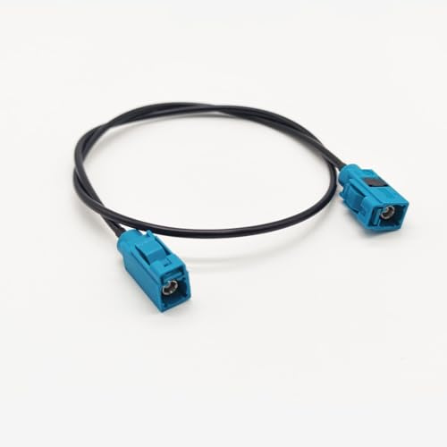 Fakra Z Buchse auf Fakra Z Buchse Auto Antennen Verlängerungskabel, Fakra Z Adapterkabel 50 cm FAKRA Buchsenantennenadapter für Autoradio GPS Navigation FM AM Radio (19inch)