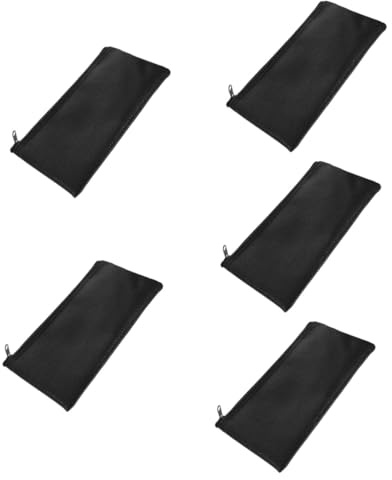 IMIKEYA 5 Stücke Mikrofonhaltertasche Ledertasche Reißverschluss Tragbare Tasche Mit Aufbewahrung Für Mikrofon Tragetasche