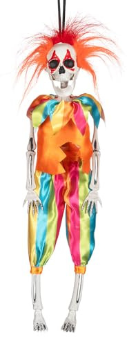 Boland - Dekoration Skelett Clown, 40 cm