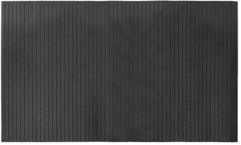 vidaXL Tapis rectangulaire Gris 60x100 cm Bambou, Tapis de Salon, Tapis rectangulaire, Tapis Moderne, Tapis de Chambre à Coucher, Tapis en Bambou