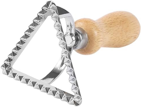 Roulette à pâtisserie robuste avec poignée en bois pour pâtes DIY et pressage polyvalent – Outil cannelé en alliage