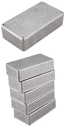10 Stück Gitarren-Effektpedal-Aluminium-Stomp-Box-Gehäuse für DIY-Gitarren-Pedal-Kit 1590B & 1590BB