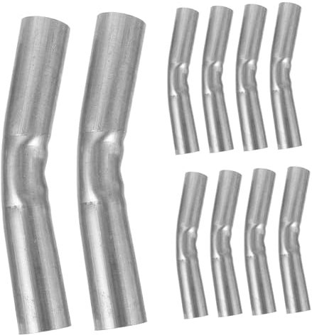 INOOMP 10pezzi Connettori in Acciaio per Tubo Serra Accessori per Struttura Serra con Tubo Piegato Rinforzato Resistenza al Vento Alta Corrosione Spessore per Tunnel Struttura Robust
