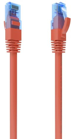 AISENS - A135-0788 - Cable de Red Latiguillo RJ45 Cat.6 UTP Awg26 CCA, Rojo, 0.75M
