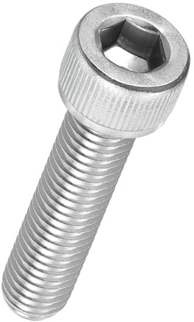 Kozelo 10 Stück Zylinderschrauben mit Innensechskant - [M10-1,5 x 45mm] 304 Edelstahl Vollgewinde Allen Innensechskantschraube für Elektromotor 3D-Druck Lüfter Motorenaustausch, Silber