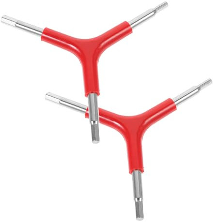 GAROZATION 2stücke Fahrrad-y-schraubenschlüssel Aus Rostfreiem Stahl Tragbarer Fahrrad-reparaturschlüssel Innenschlüssel Für Mountainbike-Reparatur Und Wartung