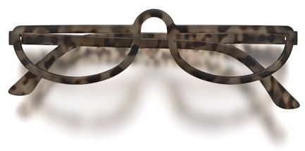 LONDON MOLE® Brainy gafas de lectura | Lectores geniales en forma de media luna | Hombre y mujer unisex | Bisagras de resorte
