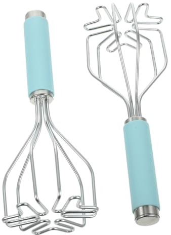 LAPYAPPE 2pièces Presse-purée Acier Inoxydable Set De Écraseurs De Pommes De Terre Outil Multifonction Pour Purée Avocat Haricots Et Viande Hachée Gadget De Cuisine Pratique Et Gain