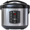 KitchenLove Reiskocher mit Dampfgarer 1,2L, Electric Rice Cooker Stainless Steel, Elektrisch & Digitaler Dampfkocher mit Innentopf Für 2-5 Personen, Reistopf mit Timer, Reiskochtopf Edelstahl Schwarz