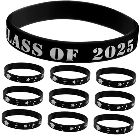 SUPVOX 20pezzi Fasce in Silicone Per Classe Del Elastici Per Celebrazione Della Laurea Braccialetti Per Festa Di Laurea Per Insegnanti e Studenti