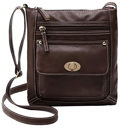 Plain Colour, Large Capacity, Adjustable Shoulder Strap, Turnbuckle, Versatile Shoulder Bag with One Shoulder Shoulder Bags 20 L (Coffee, One Size)