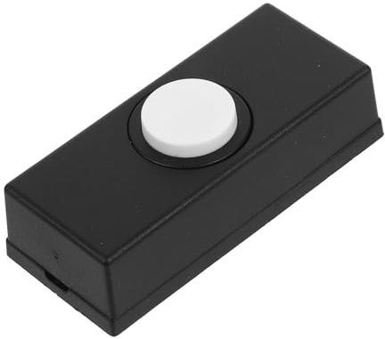 FIXOSHEE Pulsante da Parete Vintage Design Elegante e Chiaro Suono Montaggio Semplice Pulsante Decorativo per Porta Casa Compatibile Interni ed Esterni