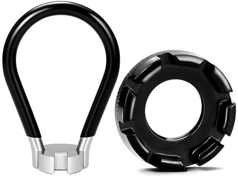YAOYYG Professioneller 8-in-1 Speichenschlüssel Aus Stahl | 2er-Set Fahrrad-Speichenschlüssel, Universeller Spannenschlüssel Zur Felgenzentrierung, Nippelspanner Werkzeugsat