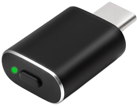 Xueniu Mouse Jiggler USB C Undetectable Wiggler with 3 Jiggle Modes Type-C Mouse Mover Jiggler with Switch Button Automatic Jitter for Keep Laptop Computer Awake Plug & Play Driver-Free (Black)