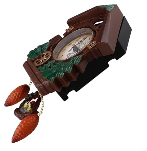 TONIXY Orologio a pendolo a cucù da parete con suono orario degli uccelli e design della casa, sveglia decorativa per la decorazione della parete