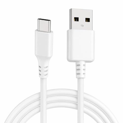OSUD Câble USB-A vers USB-C 1 m – Charge Rapide 3A – Câble USB Type-C Compatible Samsung Galaxy, Xiaomi, Huawei, Google Pixel – Charge & Synchronisation – Blanc