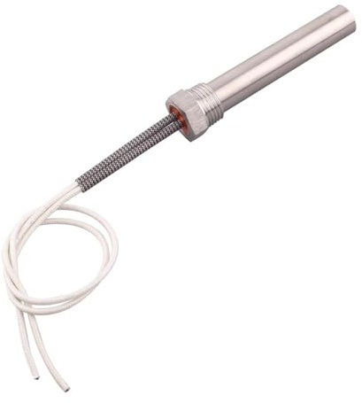 1/2 Cartridge Heating Element 12V 24V Electric Immersion Resistance Heater for Water 100mm(24V,200W 15.8x100mm)