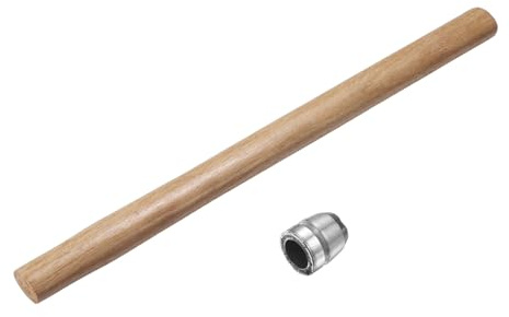 HARFINGTON Wood Sledge Hammer Handle 23.6 Hammer Wooden Replacement Handles with Round Wedges for 6lb Round Octagonal Head Decking Framing Carpentry Construction DIY Sledge Axe Tools