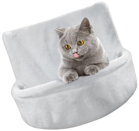 ZwaitL Hamac luxueux pour chats pour chauffage, grand animal en peluche, amovible et lavable, nid de repos pour temps froid à suspendre
