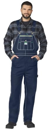 Liberty Men's Rigid Denim Bib Overall Overalls/Coveralls (Pack of 1)