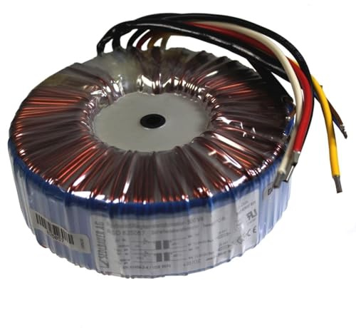 Lumonic transformador toroidal 500VA 2x15V para sistemas de audio, industriales, halógenos y carriles - tensión de entrada 230V - tensión secundaria 30V - modelo RSO-825058