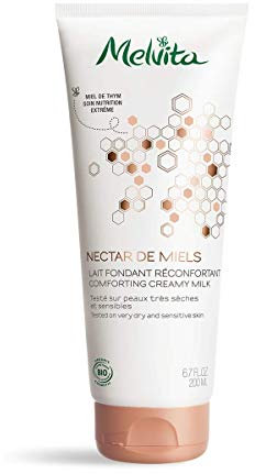 Melvita - Leche Fundente Reconfortante - Nectar de Miels - Miel de Tomillo - Cuidado Hidratante para Piel Seca - Tubo de 175 ml