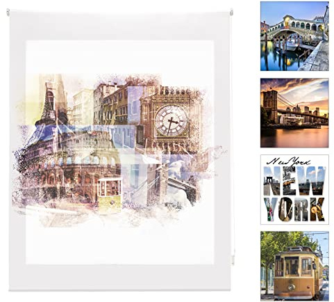 blindecor Roller Digital-Rollo, Bedruckt, durchscheinend Digital 110 x 180 cm