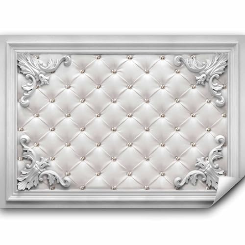 murando - Fototapete selbstklebend Leder Optik, 392x280 cm, Schlafzimmer | Selbstklebend ohne Kleister, Full HD Druck, ideal fürs Wohn- oder Schlafzimmer, schnelle Montage, lichtbeständig, geruchsfrei