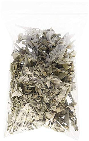 California White Sage Loose Leaves, Salvia Apiana Clusters, Dry Smudging & Burning Sage, 1 Ounce