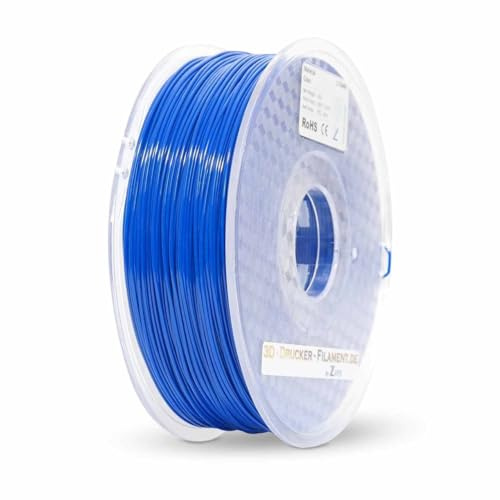 Z3D® PETG 2,85mm BLAU 1kg 3D Drucker Filament - hochwertig, hohe Festigkeit & Zähigkeit, ideal für technische Teile & Prototypen