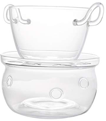 Toddmomy Cooking Melt Pan Chess Melt Pot Heating Pan Kitchen Baking Glass Butter Heat Resistant for Hot Pot