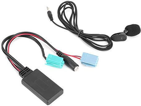 6Pin Bluetooth Audio Kabel Adapter mit Mikrofon für AUX Eingang im Auto, kompatibel mit Espace