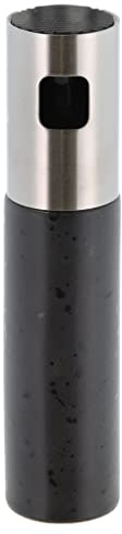 BITZ Ölsprüher für Speiseöl, Ölspray, Öl Sprühflasche aus Keramik/Steingut, Durchm. 4 cm, Höhe 18 cm,10 cl, Schwarz