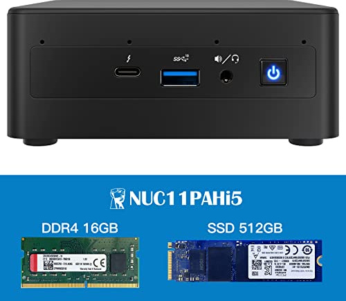 Intel NUC, Intel NUC 11 Mini PC, Canyon NUC11PAHi5,(16GB RAM + 512GB SSD)